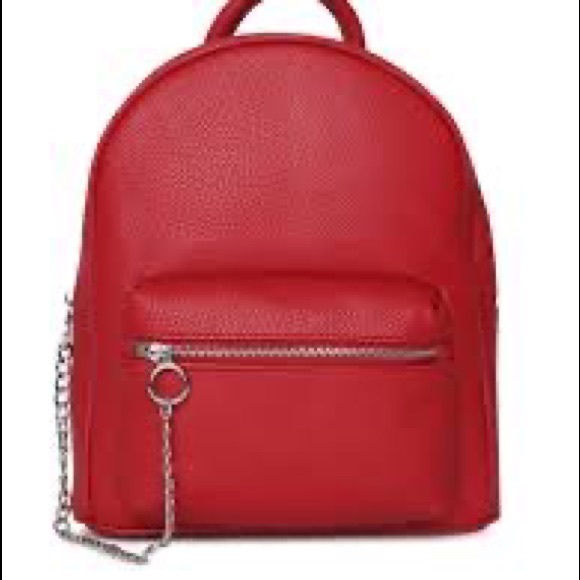 FOREVER 21 Red Textured Backpack - Picture 1 of 2